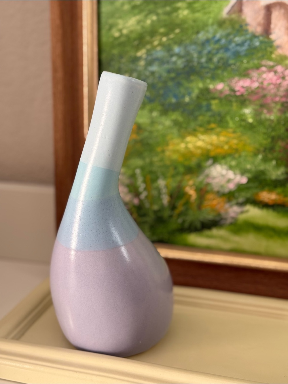 Signed Padilla Studio Pottery Pastel Ceramic Vase